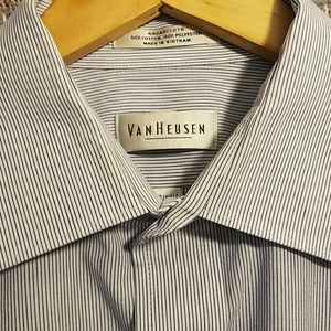 Blue and White stripe button down